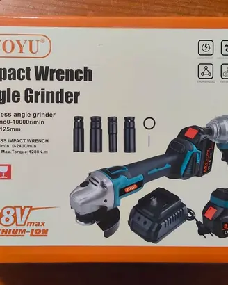 Kit avvitatore a impulsi 88V + Smerigliatrice 88V