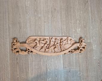Chiave Carretto Siciliano decorativa in legno raff