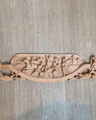 Chiave Carretto Siciliano decorativa in legno raff
