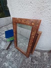 Specchio in legno massiccio
