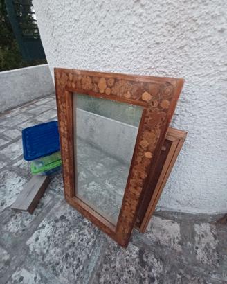 Specchio in legno massiccio
