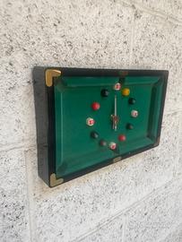 OROLOGIO VINTAGE BILIARDO PARETE SNOOKER BILLIARD