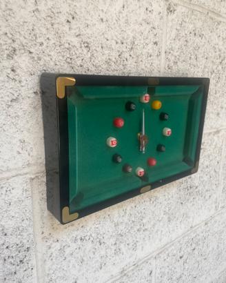 OROLOGIO VINTAGE BILIARDO PARETE SNOOKER BILLIARD