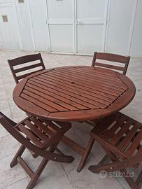 set pranzo(tavolo, ombrellone,sedie)