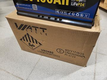 Batterie 12V 100Ah Litio LiFePO4 NUOVE