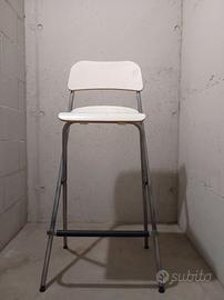 Sgabello alto pieghevole bianco Ikea