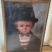 Quadro bimbo che piange