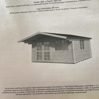 Casetta con veranda in legno