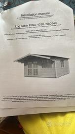 Casetta con veranda in legno