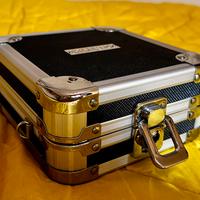 BOX contenitore per CD-DVD con tracolla e chiave