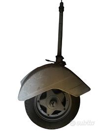 Forcella completa di ruota, parafango,disco vespa