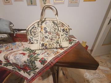 Gucci Flora bauletto in pelle stampata – originale