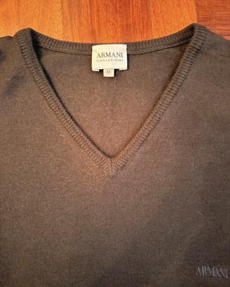 Maglioncino Armani pura lana nero tg 54