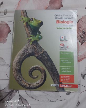 biologia vol.unico zanichelli 9788808520753