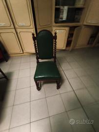 kit 6 sedie vintage mai usate in vera pelle