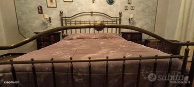 Letto in ottone tubolare