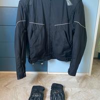 Giubotto e guanti da moto Spidi