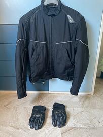 Giubotto e guanti da moto Spidi