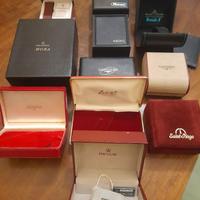 Scatole vintage orologi varie marche