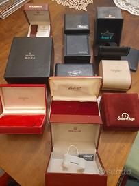 Scatole vintage orologi varie marche