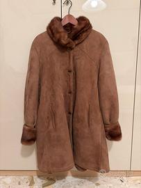 Montone con inserti in pelliccia di visone