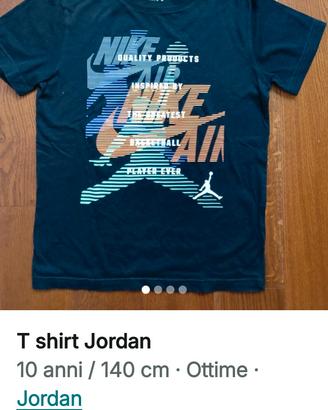t shirt Jordan 10 anni