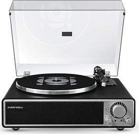 Giradischi Vinile All-in-One con Bluetooth 5.4, Gi