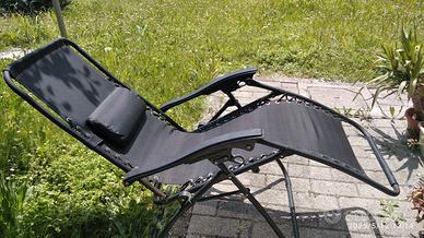 Sedia Sdraio Cordonata Gravità Zero Reclinabile