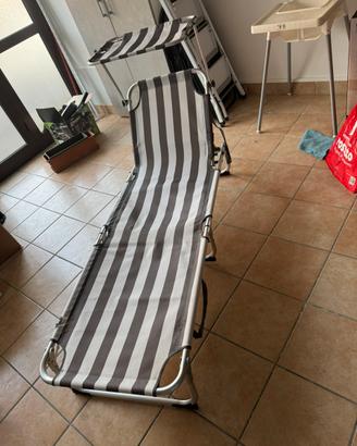 Sdraio a righe grigie