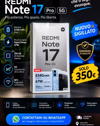 🔥redmi note 17 pro  5g  256gb🔥