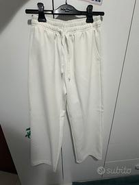 Pantalone di tuta bianco XS, tessuto waffle