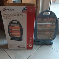 Stufa al quarzo, 2 potenze 400 e 800 w, pieghevole
