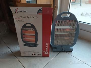 Stufa al quarzo, 2 potenze 400 e 800 w, pieghevole