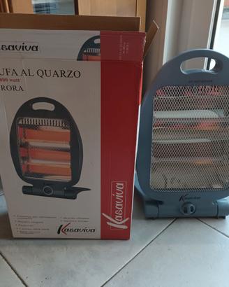 Stufa al quarzo, 2 potenze 400 e 800 w, pieghevole