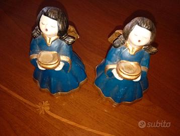 Coppia angeli Thun originali in ceramica