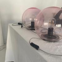 2 Lampade ROSA comodino