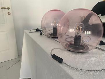 2 Lampade ROSA comodino