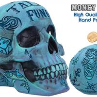 Salvadanaio Teschio Calaveras Tattoo Money Box