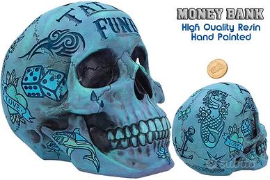 Salvadanaio Teschio Calaveras Tattoo Money Box