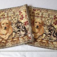 2 Federe per cuscini da divano. Tessuto Gobelin.