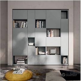 PARETE LIBRERIA L 228 , H224 ,P 34,6 cm