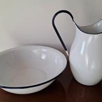 Set caraffa e bacinella vintage