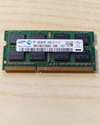 4 GB RAM SAMSUNG DDR3 SODIMM 1333 Mhz