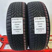 2 gomme 215 60 17 BRIDGESTONE INVERNALE
