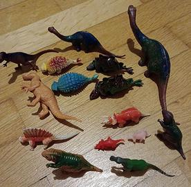 lotto dinosauri di plastica anni '70