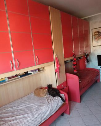 Cameretta per ragazzi lunghezza complessiva 4700mm