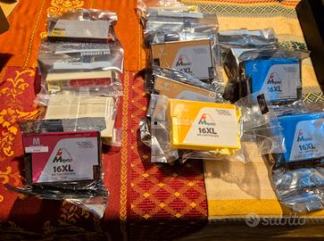 cartucce stampante Epson XL Giallo Ciano e Magenta