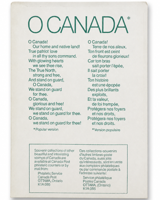 Folder filatelico O Canada 1979/1980