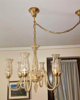 Lampadario "DE MAJO" + applique abbinata