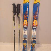 sci bambino 90 cm con bacchette 